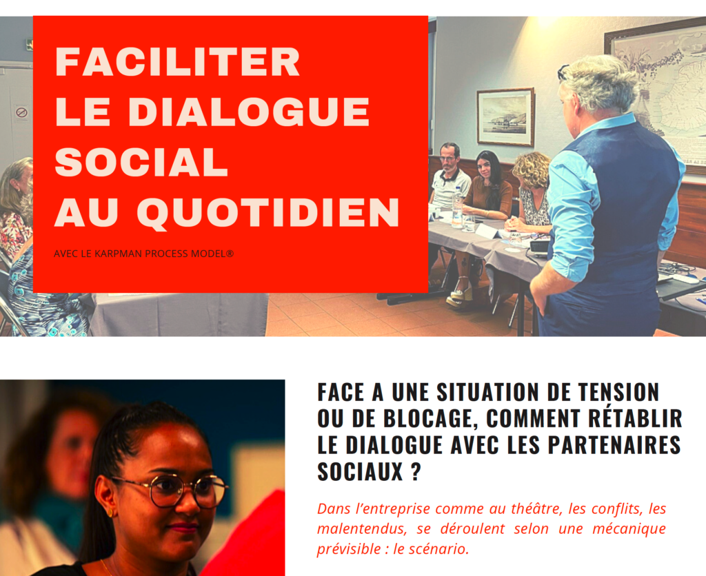 Illustration Formation dialogue social à Paris